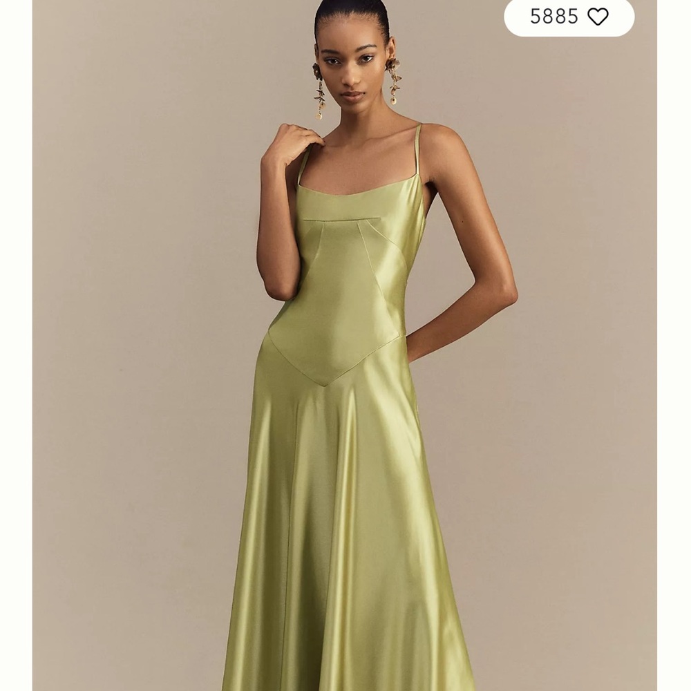 Anthropologie Mare Mare Emmy Satin Corset Dress